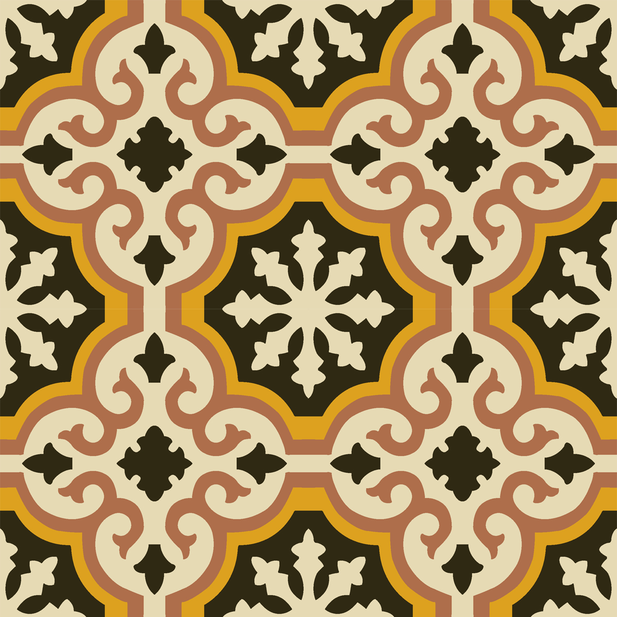 Gạch bông xi măng cổ điển VGB136